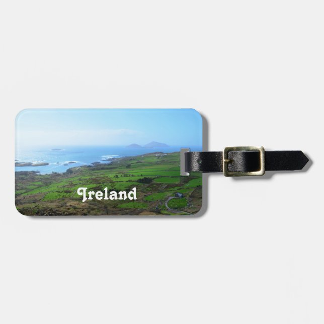 Etiqueta Para Maletas Campo irlandés (Frente Horizontal)