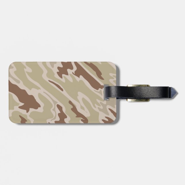 Etiqueta Para Maletas Camuflaje (Atrás Horizontal)
