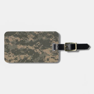 Etiqueta Para Maletas Camuflaje del ACU Digital Camo