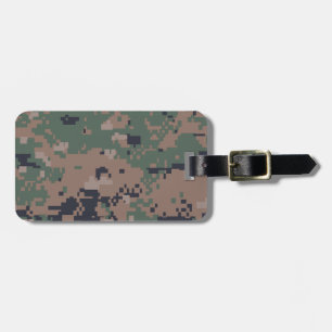 Etiqueta Para Maletas Camuflaje del arbolado de Digitaces