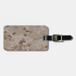 Etiqueta Para Maletas Camuflaje del desierto de Digitaces