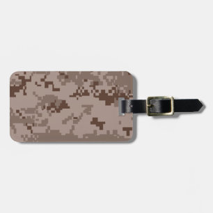 Etiqueta Para Maletas Camuflaje del desierto Marpat del Cuerpo de Marine
