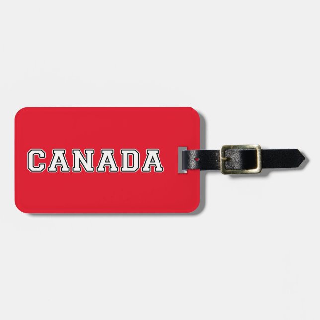 Etiqueta Para Maletas Canadá (Frente Horizontal)