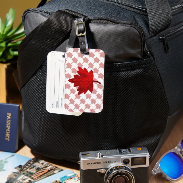 Etiqueta Para Maletas Canada-Maple Leaf by Shirley Taylor (Anverso & Reverso)