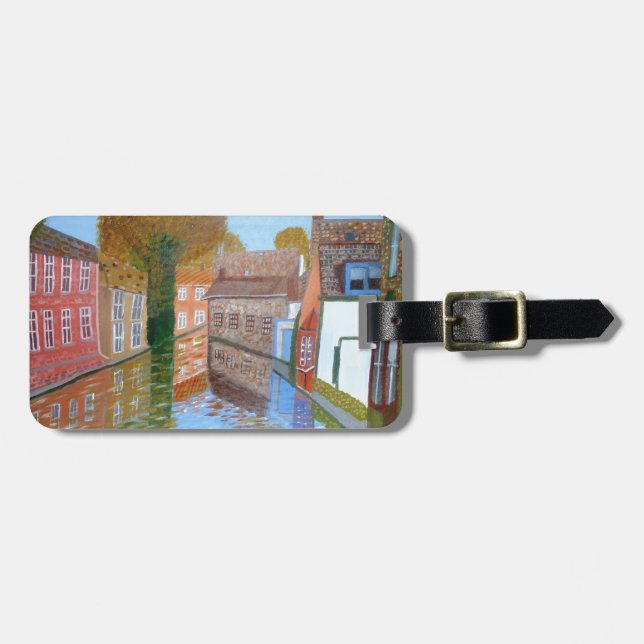 Etiqueta Para Maletas Canal de Brujas (Frente Horizontal)