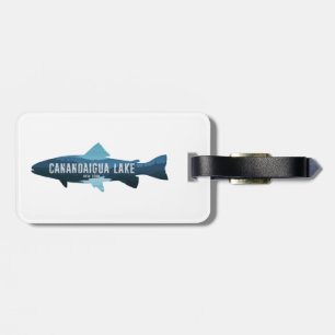 Etiqueta Para Maletas Canandaigua Lake New York Fish