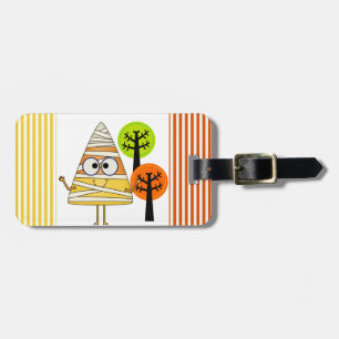 Etiqueta Para Maletas Candy Corn Mummy Halloween
