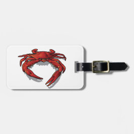 Etiqueta Para Maletas Cangrejo rojo