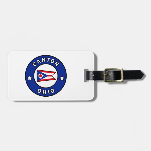 Etiqueta Para Maletas Canton Ohio (Frente Horizontal)