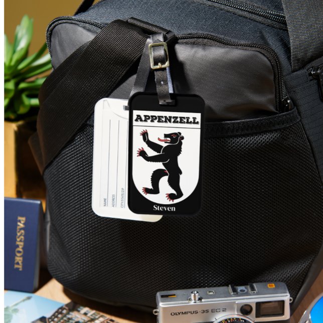Etiqueta Para Maletas Cantón suizo Appenzell, Escudo de armas Innerrhode (Subido por el creador)