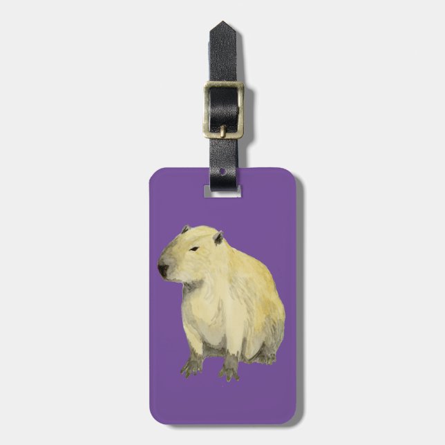 Etiqueta Para Maletas Capibara (Frente Vertical)