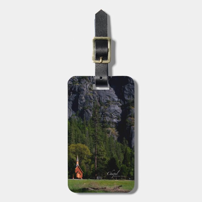 Etiqueta Para Maletas Capilla de Yosemite (Frente Vertical)