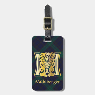 Etiqueta Para Maletas Capital decorativa Botánica Medieval M