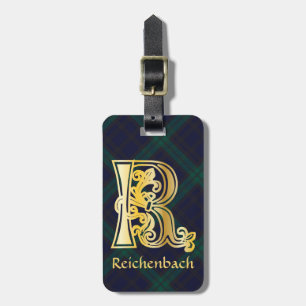 Etiqueta Para Maletas Capital decorativa Botánica Medieval R