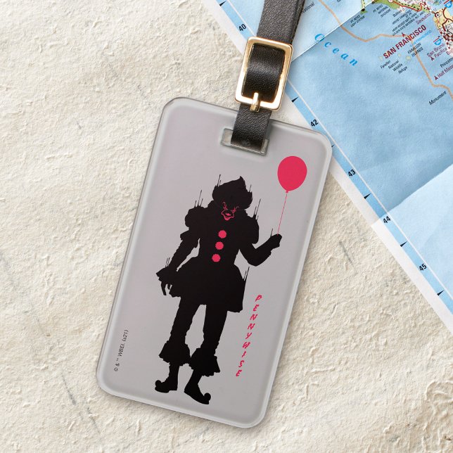 Etiqueta Para Maletas Capítulo 2 | Pennywise Silhouette (Luggage tag by map)