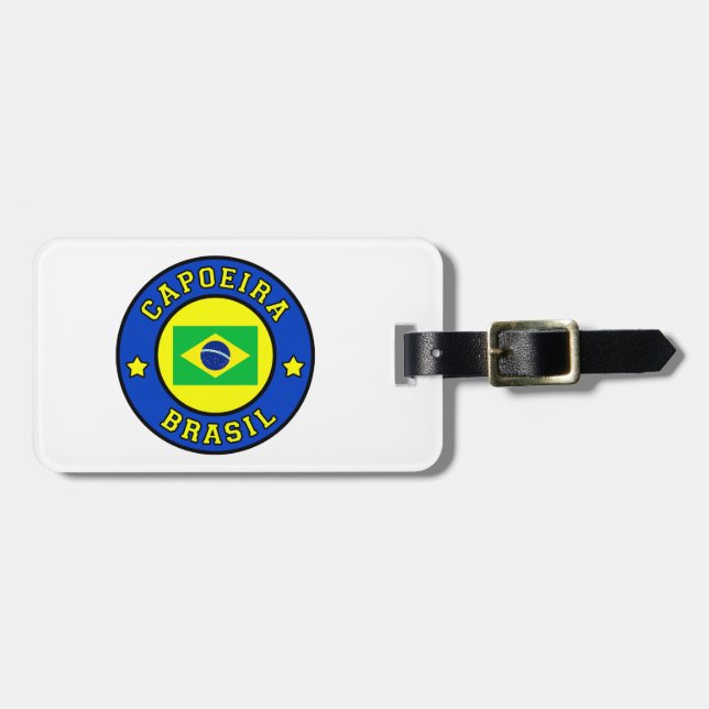Etiqueta Para Maletas Capoeira Brasil (Frente Horizontal)