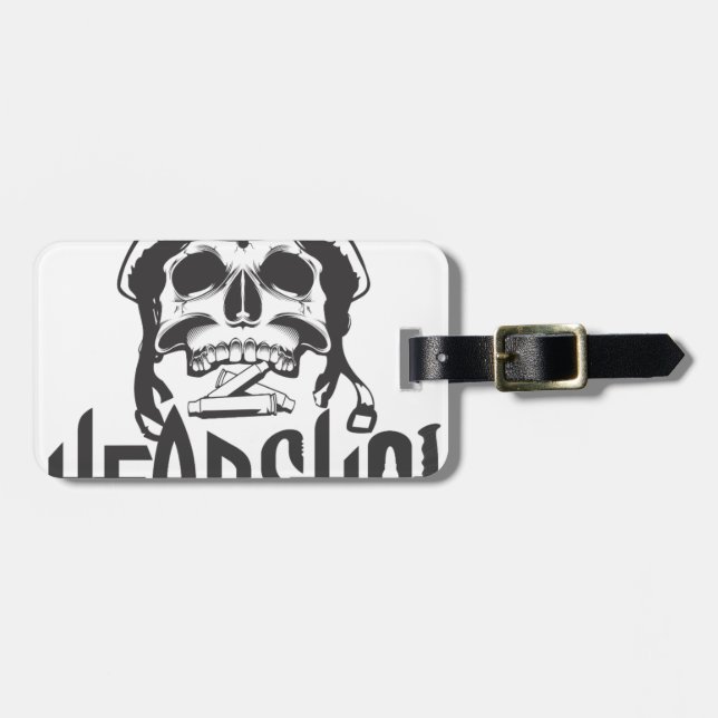 Etiqueta Para Maletas Captura de cabeza (Frente Horizontal)