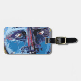 Etiqueta Para Maletas Cara abstracta