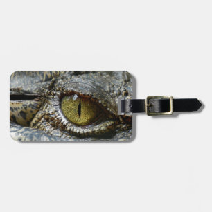 Etiqueta Para Maletas cara de cocodrilo animal personalizado diy