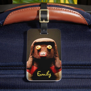 Etiqueta Para Maletas Cara de muñeca Kachina Foto Script Nombre personal