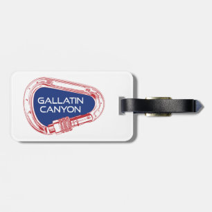 Etiqueta Para Maletas Carabiner de ascenso en roca del cañón de Gallatin