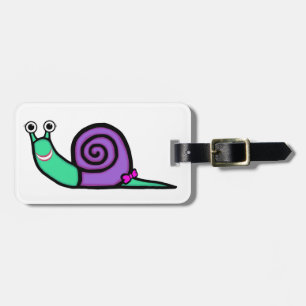 Etiqueta Para Maletas Caracol del chica