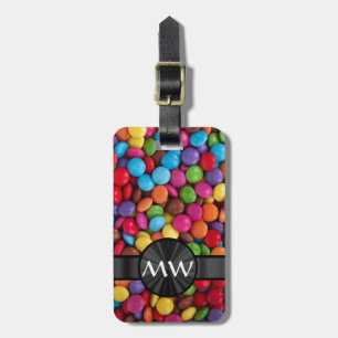 Etiqueta Para Maletas Caramelos multicolores