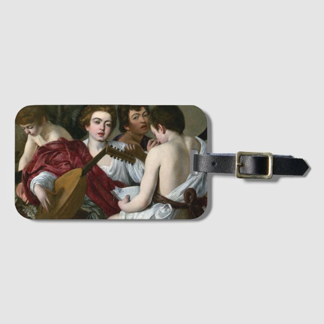 Etiqueta Para Maletas Caravaggio Los Músicos (Anverso horizontal)