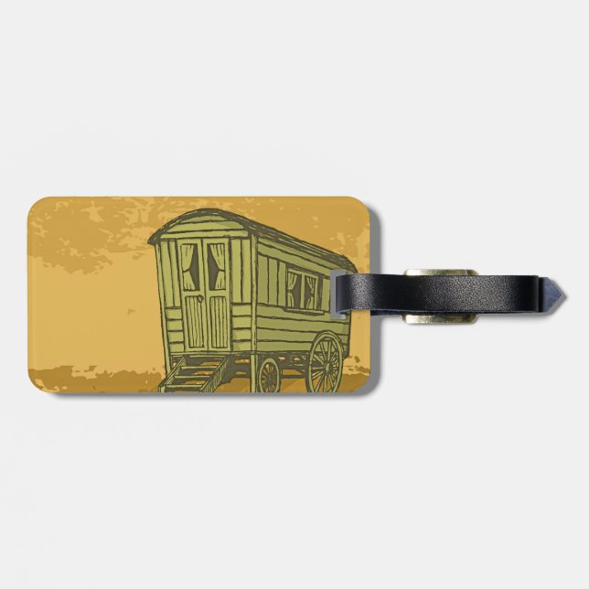 Etiqueta Para Maletas Caravana gitana (Atrás Horizontal)