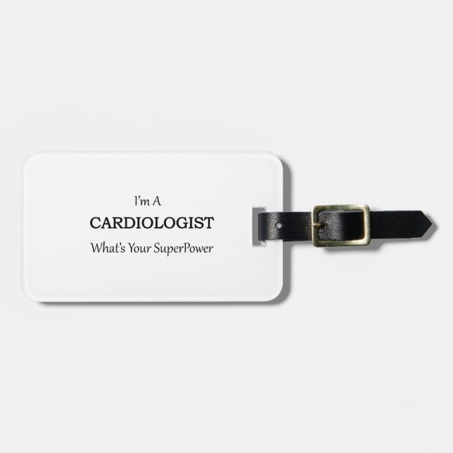ETIQUETA PARA MALETAS CARDIÓLOGO (Frente Horizontal)