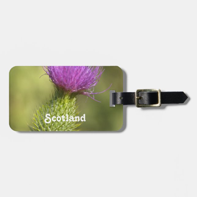 Etiqueta Para Maletas Cardo de Escocia (Frente Horizontal)