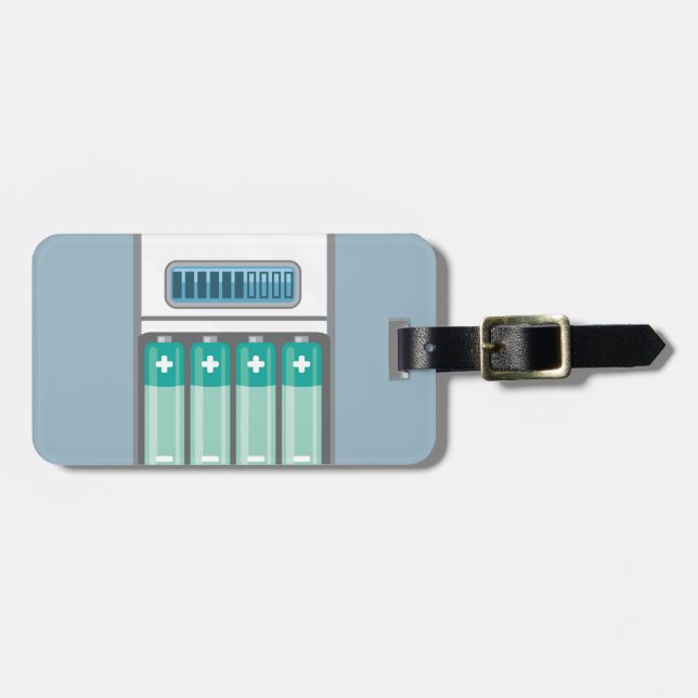 Etiqueta Para Maletas Cargador de batería (Frente Horizontal)