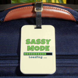 Etiqueta Para Maletas Cargando Modo Sassy …