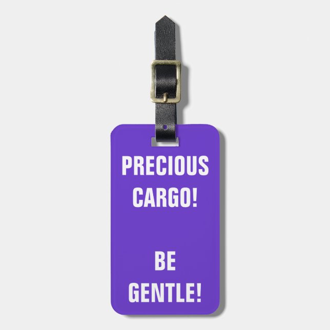 Etiqueta Para Maletas Cargo preciado (Frente Vertical)