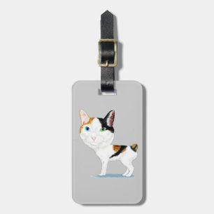 Etiqueta Para Maletas Caricatura Bobtail japonesa