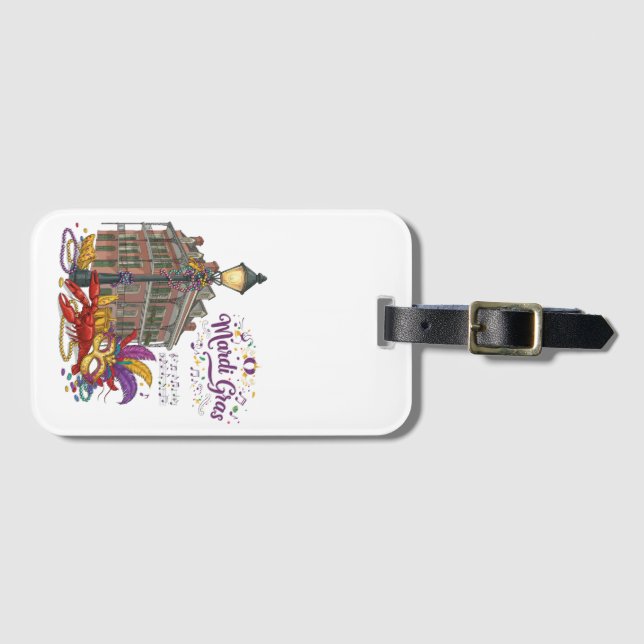 Etiqueta Para Maletas Carnaval (Anverso horizontal)