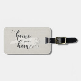 Etiqueta Para Maletas Carolina del Norte - Hogar Sweet Home burlap-look
