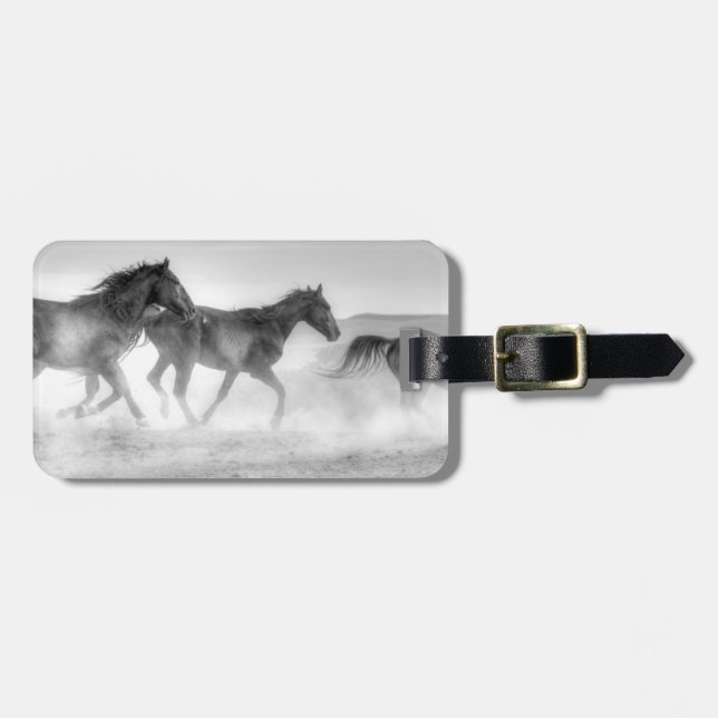 Etiqueta Para Maletas Carrera de Mustang (Frente Horizontal)