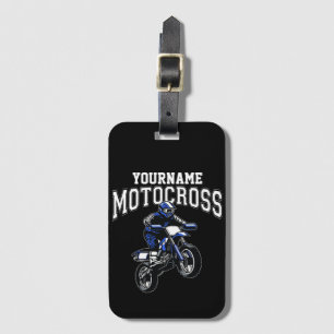 Etiqueta Para Maletas Carreras personalizada de moto-cruz sucia para cic