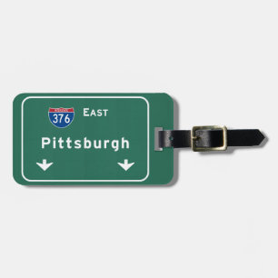 Etiqueta Para Maletas Carretera nacional del PA de Pittsburgh