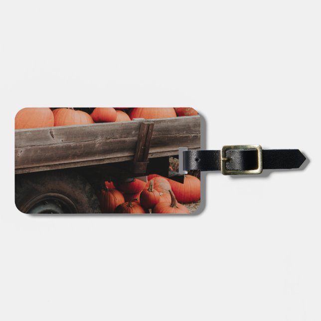 Etiqueta Para Maletas carro de calabaza (Frente Horizontal)