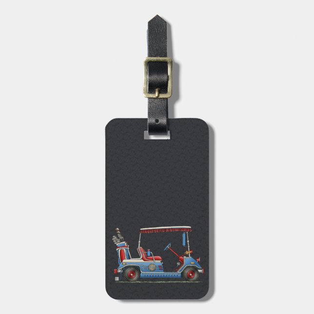 Etiqueta Para Maletas Carro de golf lindo (Frente Vertical)