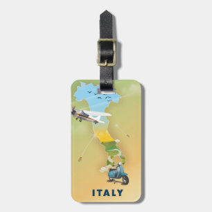 Etiqueta Para Maletas Cartel de viaje a Italia