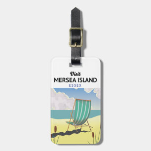 Etiqueta Para Maletas Cartel de viaje a la isla Mersia Essex