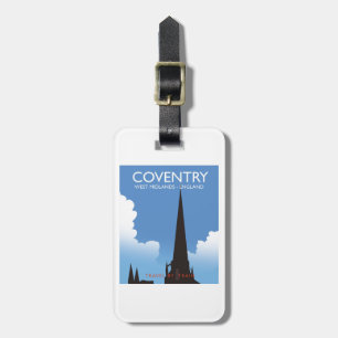 Etiqueta Para Maletas Cartel de viaje en tren de Coventry West Midlands