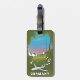 Etiqueta Para Maletas Cartel de viaje ilustrado de Alemania