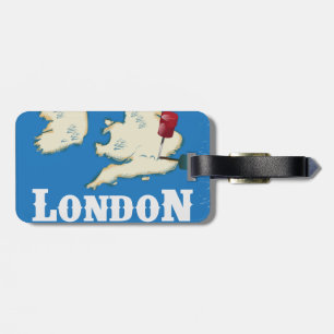 Etiqueta Para Maletas Cartel de viaje vintage Londres, Inglaterra