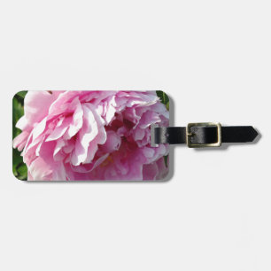 Etiqueta Para Maletas Casa de campo de campo con flores de Pink Peony