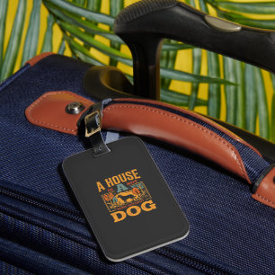 Etiqueta Para Maletas Casa de perro vintage