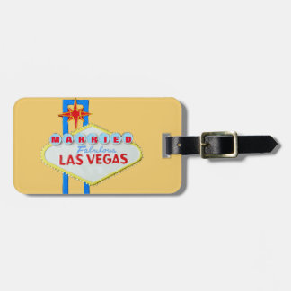 Etiqueta Para Maletas Casado en la invitación de Las Vegas